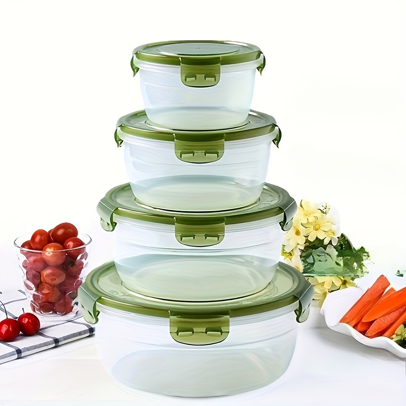 4 Recipientes de Plástico para - Food Storage Plastic Boxes reseña y precio