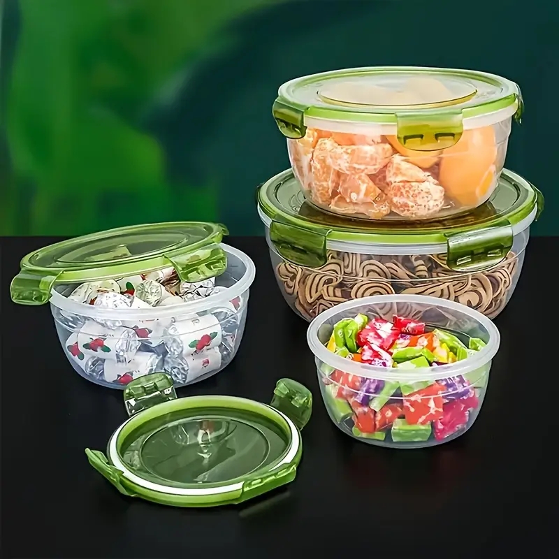 4 Recipientes de Plástico para - Food Storage Plastic Boxes reseña y precio