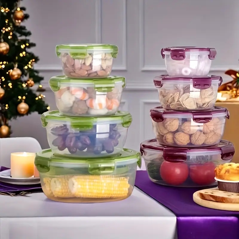 4 Recipientes de Plástico para - Food Storage Plastic Boxes reseña y precio