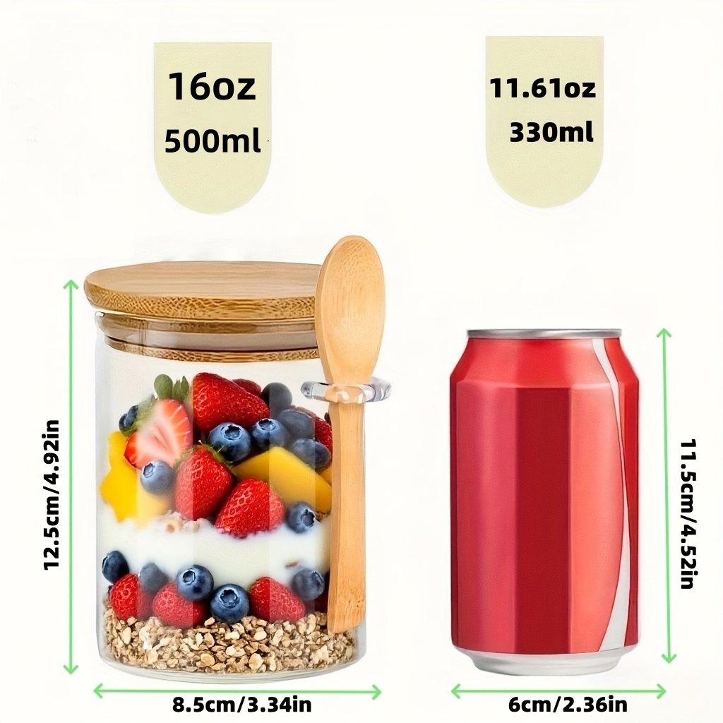 Juego de vasos de vidrio para  - Food Storage Glass Round reseña y precio