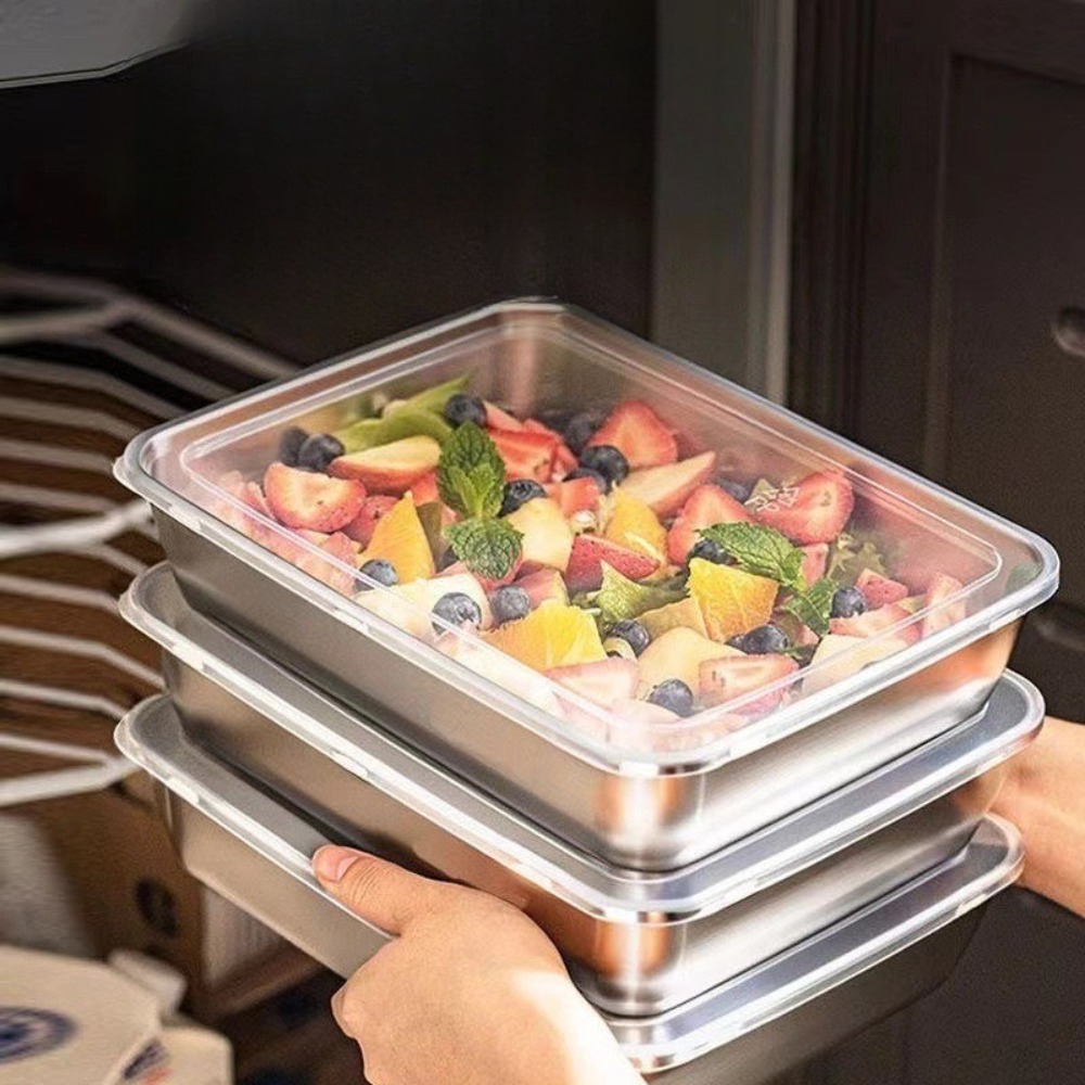 Bandeja de Servicio de Acero I - Food Storage With Lids reseña y precio
