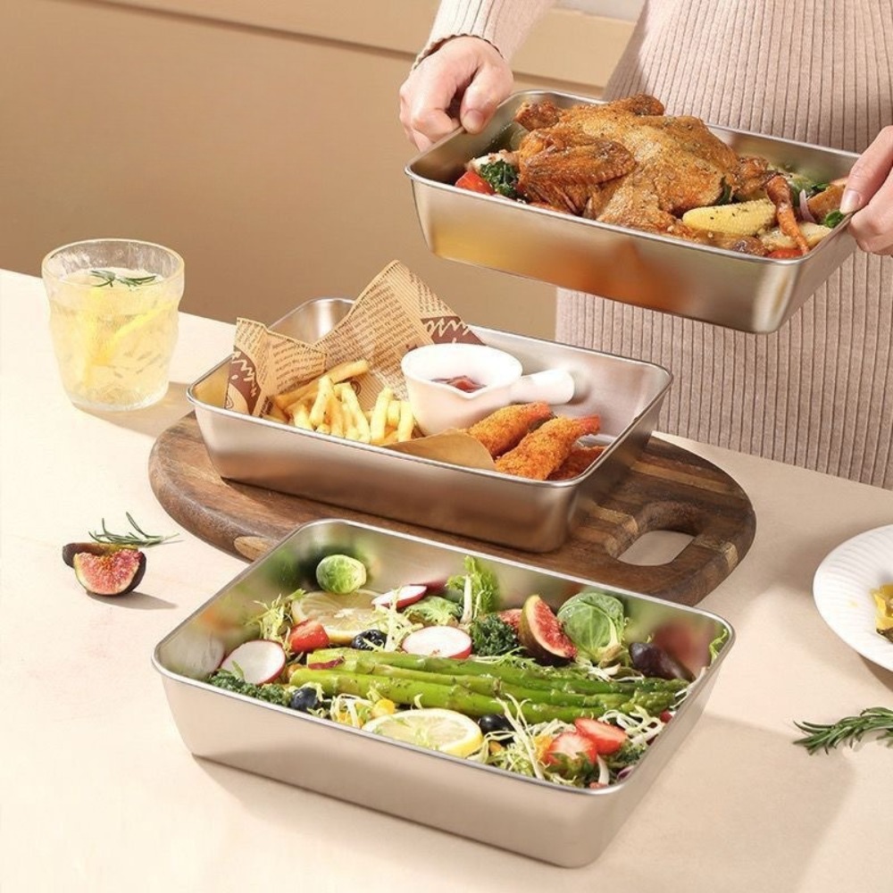 Bandeja de Servicio de Acero I - Food Storage With Lids reseña y precio