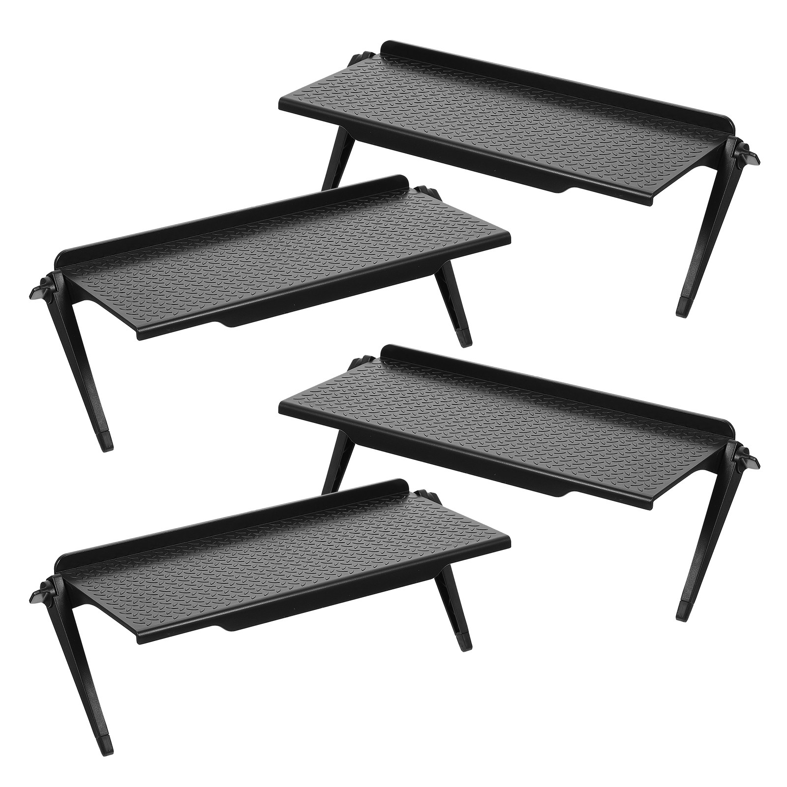 4 unidades: estante ajustable  - Food Storage Plastic Boxes reseña y precio