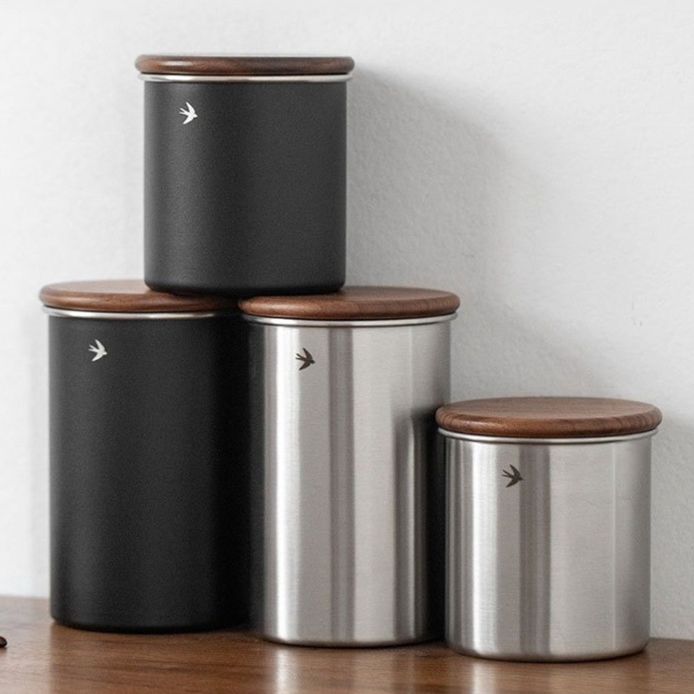 Nuevo tarro de acero inoxidabl - Food Storage Jars With Wooden Lids reseña y precio
