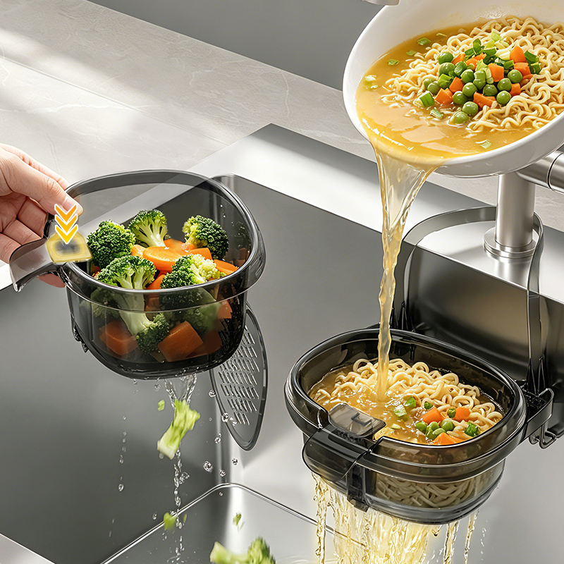 Cesta colgante para fregadero, - Food Storage Rack For Kitchen reseña y precio