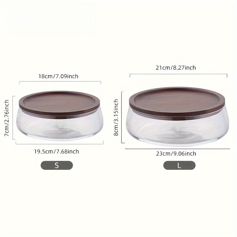 Recipientes de vidrio con tapa - Food Storage Jars With Wooden Lids reseña y precio