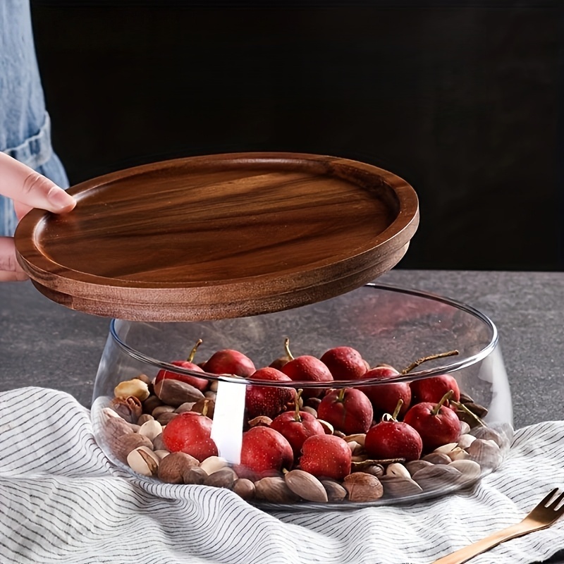 Recipientes de vidrio con tapa - Food Storage Jars With Wooden Lids reseña y precio