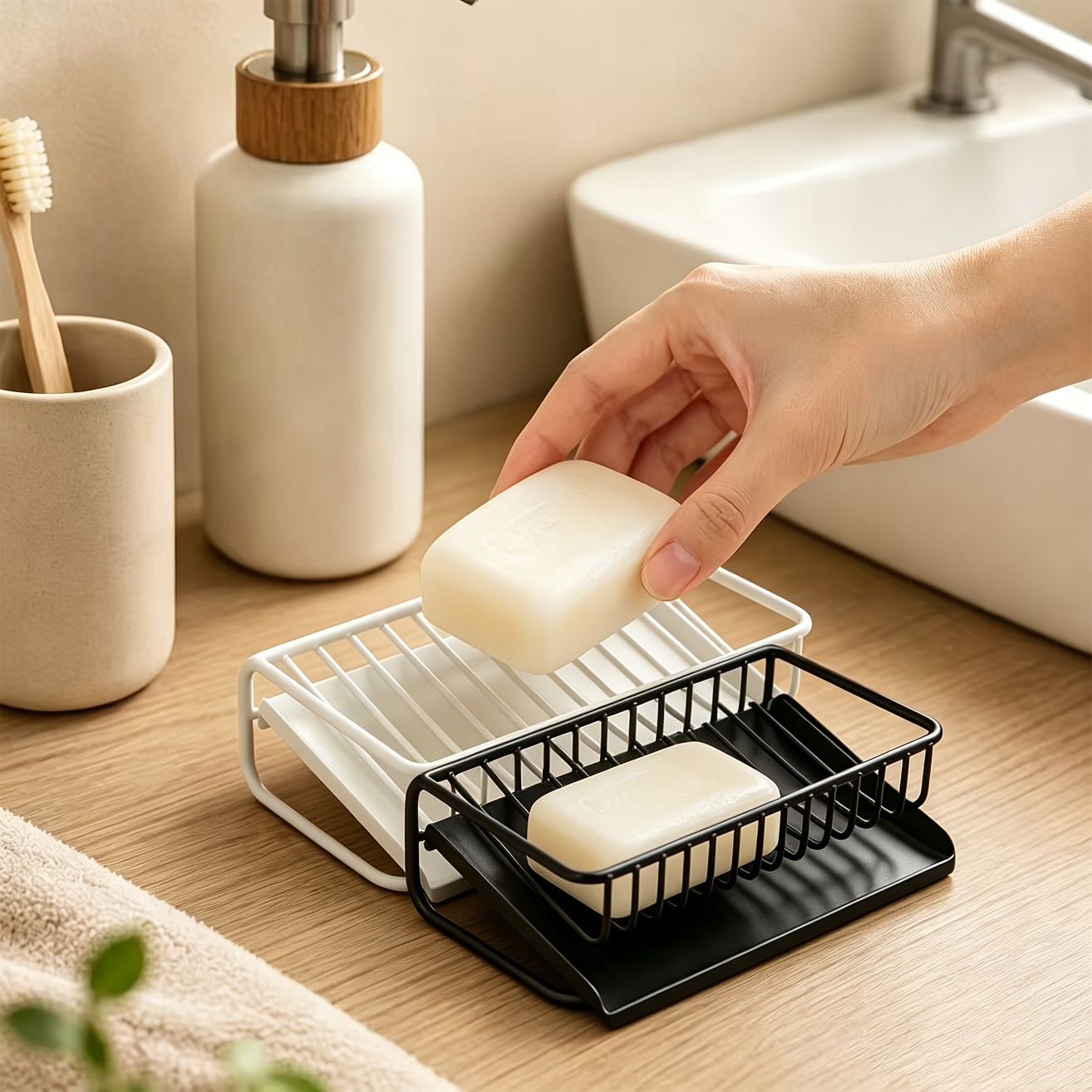 Jabonera de plástico con bande - Food Storage Rack reseña y precio