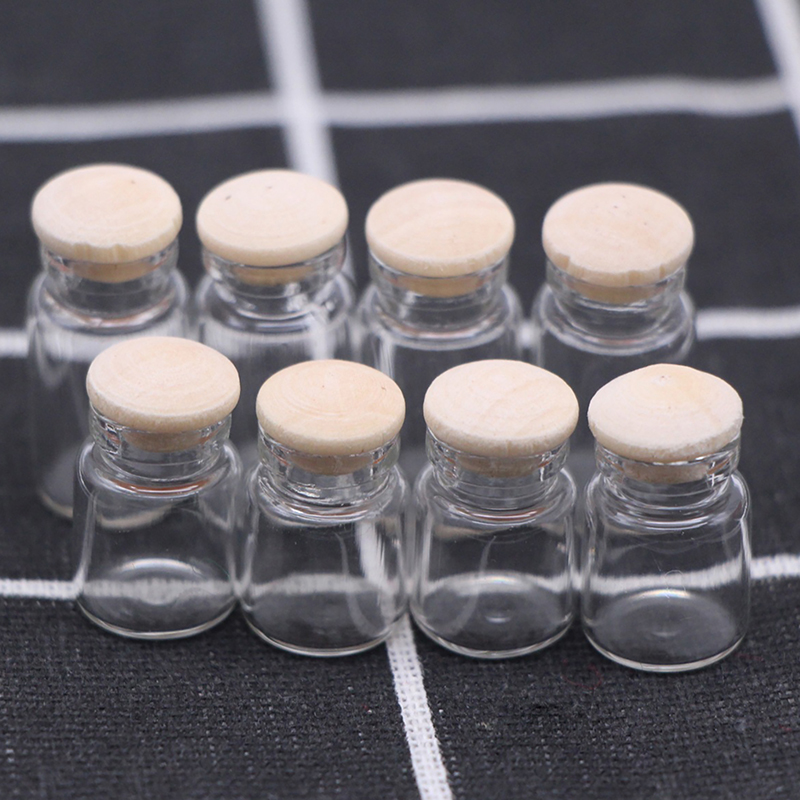 Frascos de vidrio en miniatura - Food Storage Jars With Wooden Lids reseña y precio