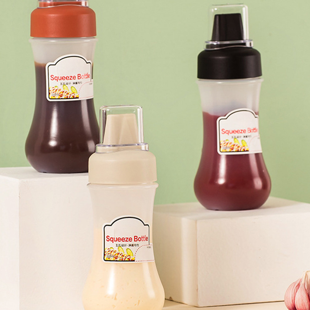 3 botellas exprimibles transpa - Condiment Squeeze Bottle reseña y precio