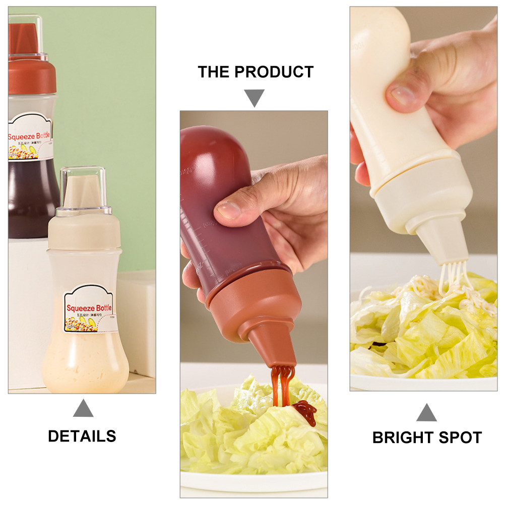 3 botellas exprimibles transpa - Condiment Squeeze Bottle reseña y precio