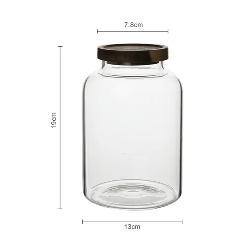 Recipiente de Vidrio Transpare - Food Storage Glass Containers Large reseña y precio