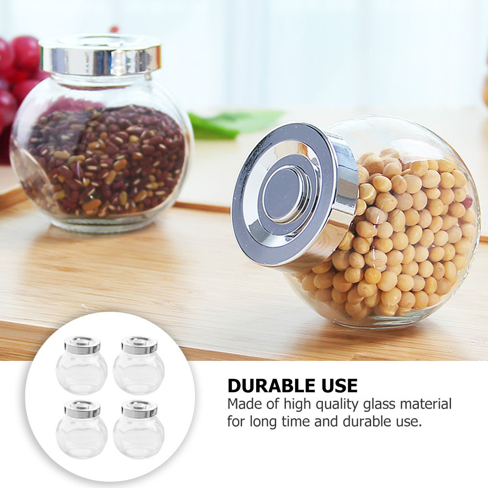 8 recipientes de vidrio hermét - Food Storage Glass Containers reseña y precio