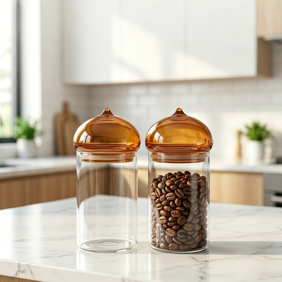 Frasco de vidrio con tapa ámba - Food Storage Glass Containers reseña y precio