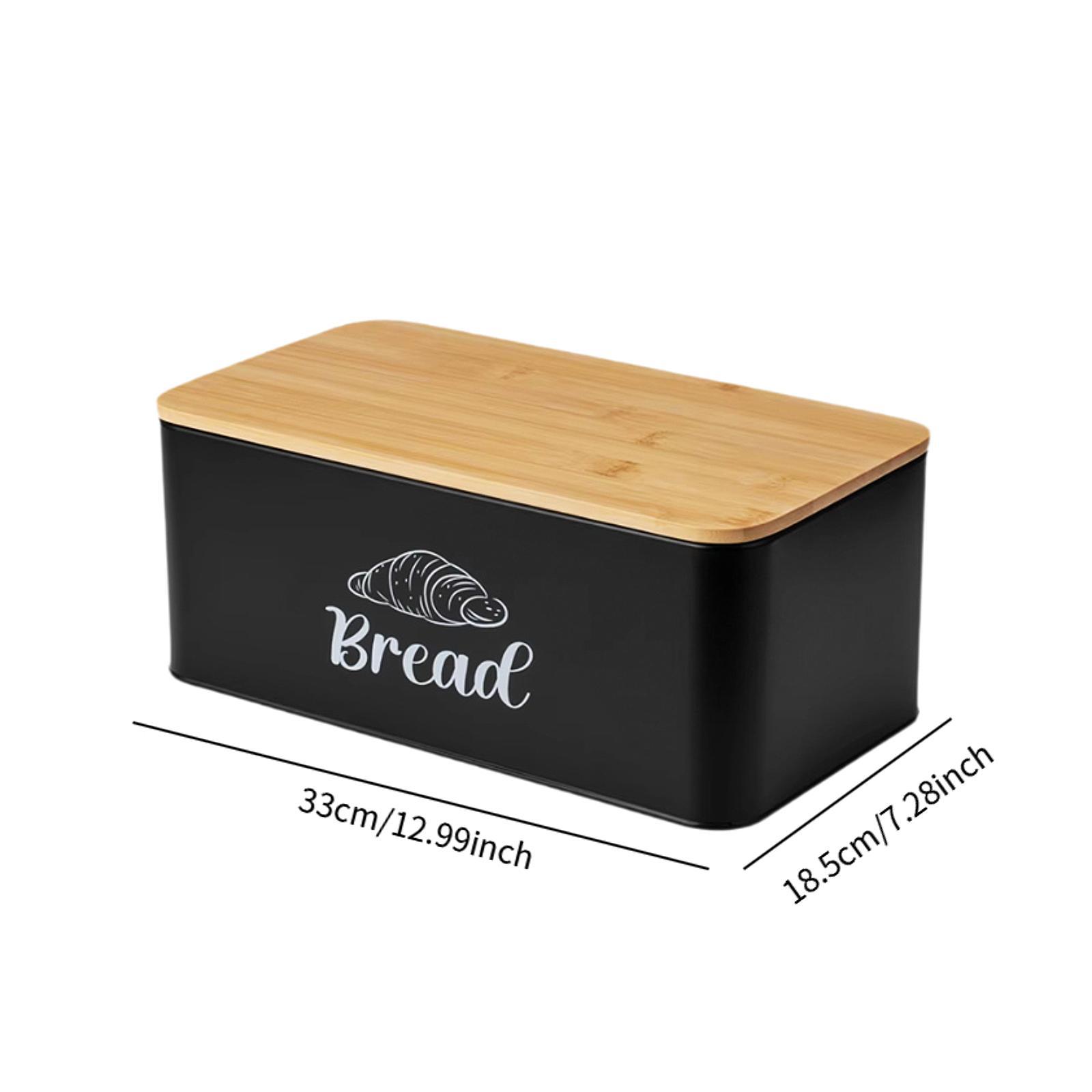 Contenedor para Guardar Pan, C - Bread Box Bamboo reseña y precio