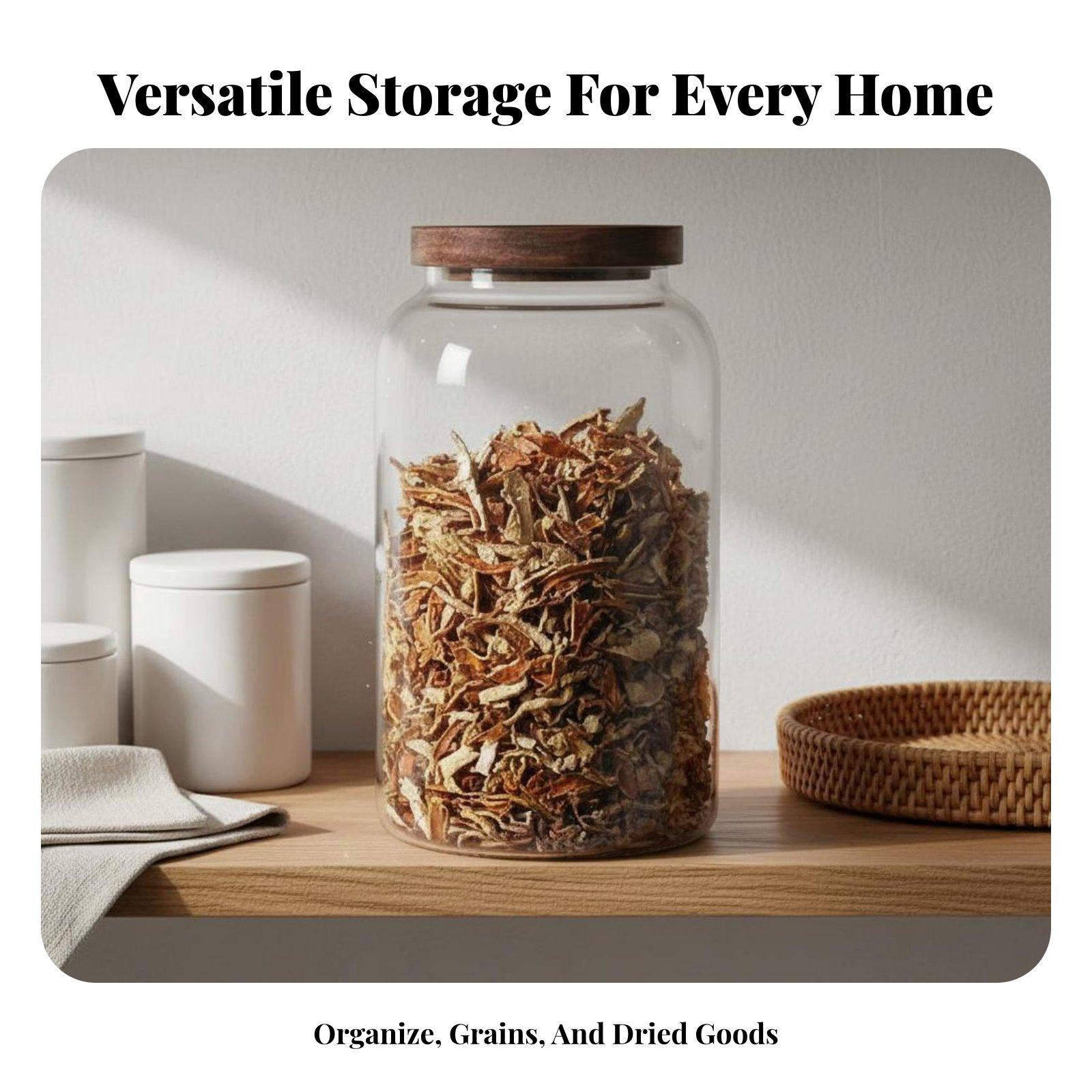 Recipiente de vidrio transpare - Food Storage For Long Term reseña y precio