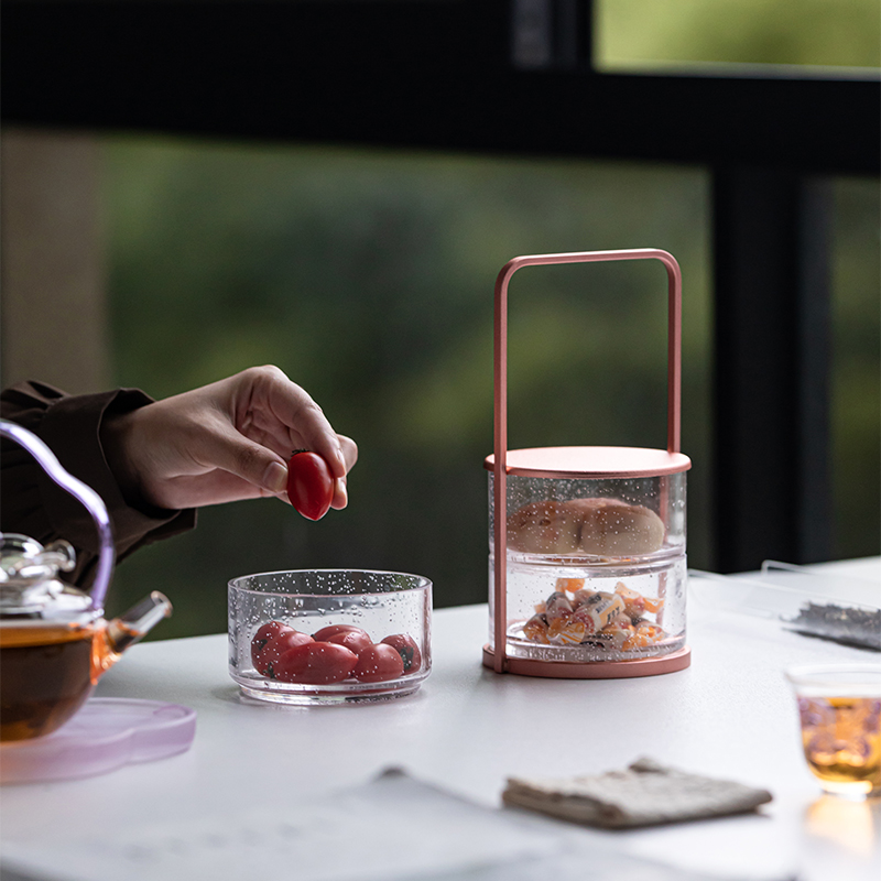 Caja de Cristal Vintage para A - Food Storage Glass Round reseña y precio