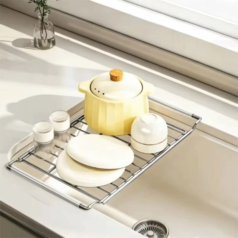 Escurridor de Platos Expandibl - Food Storage Rack For Kitchen reseña y precio