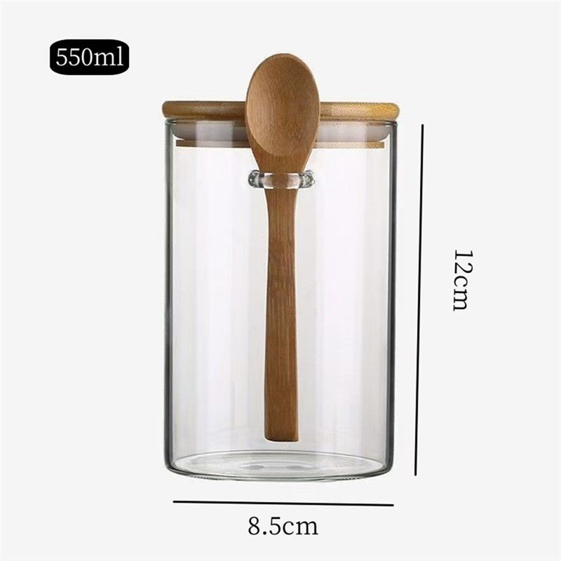 J1UL1N: Frascos de vidrio tran - Food Storage Glass Round reseña y precio